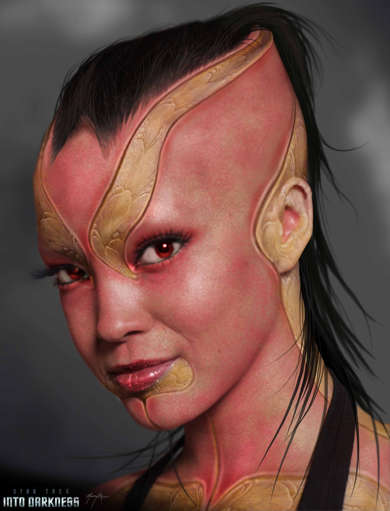Illustration for article titled See the alien ladies who nearly joined Kirk's threesome in Star Trek 2